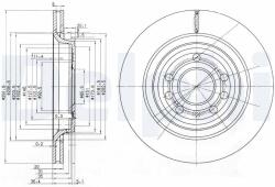 DELPHI féktárcsa DELPHI BG3886C (BG3886C)