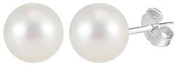 BeSpecial Cercei argint 925 placati cu rodiu cu perle naturale rotunde (ERR26)