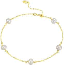 BeSpecial Bratara argint 925 placata cu aur 14K cu perle naturale (BRR210)