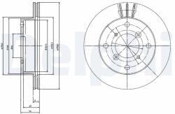 DELPHI féktárcsa DELPHI BG2645 (BG2645)