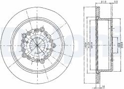 DELPHI féktárcsa DELPHI BG2662 (BG2662)