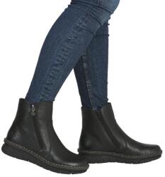 Rieker Botine dama din piele naturala, Rieker 73365-00, negru