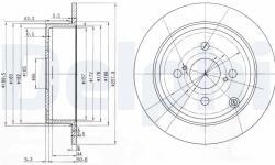 DELPHI féktárcsa DELPHI BG3889 (BG3889)