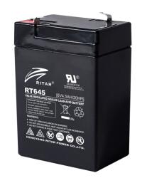 Ritar power Оловна батерия RITAR, (RT645) AGM, 6V, 4.5Ah, 70- 47- 99mm, Терминал1 (RITAR-RT645)