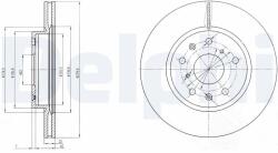 DELPHI féktárcsa DELPHI BG4093C (BG4093C)