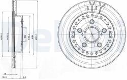 DELPHI féktárcsa DELPHI BG3536 (BG3536)