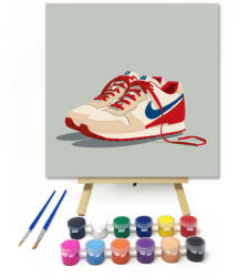  Tempós talpak - gyerek számfestő készlet - 20×20 cm (Keretre feszítve)