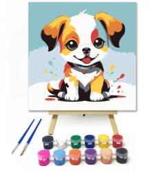 Számfestő Vidám foltos - gyerek számfestő készlet - 20×20 cm (Keretre feszítve) (crea_gyerek_112-20X20-KF)