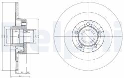 DELPHI féktárcsa DELPHI BG9024RS (BG9024RS)