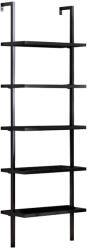 PAKOWORLD Raft de perete Harris, neagra, 70x22x200 cm (197-000066) Raft