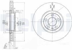 DELPHI féktárcsa DELPHI BG3740 (BG3740)