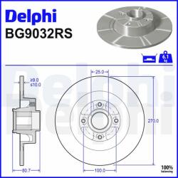 DELPHI féktárcsa DELPHI BG9032RS (BG9032RS)
