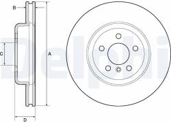 DELPHI féktárcsa DELPHI BG9154C (BG9154C)