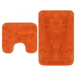 VidaXL Set covorașe de baie, 2 buc. , textil, portocaliu (133235) - izocor Covor baie