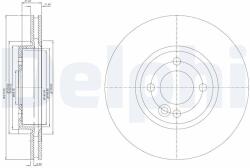 DELPHI féktárcsa DELPHI BG3661C (BG3661C)