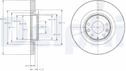 DELPHI féktárcsa DELPHI BG9104 (BG9104)