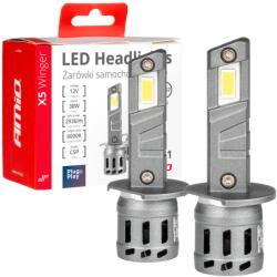 AMiO Bec LED H1, 12V 30W, 6000K, 2936LM, set Duo, Canbus 95%, far lenticular (03943)