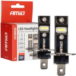 AMiO Bec LED H3, 12V 60W, 6000K, 5600LM, set Duo, Canbus 95%, racire activa (04113)
