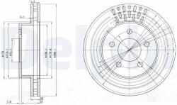 DELPHI féktárcsa DELPHI BG3846 (BG3846)