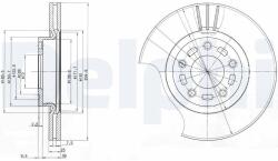 DELPHI féktárcsa DELPHI BG3928 (BG3928)