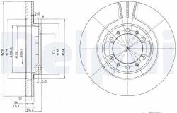 DELPHI féktárcsa DELPHI BG3099 (BG3099)