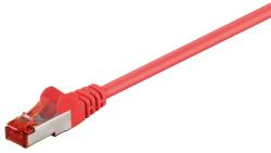 Goobay Cablu de retea S/FTP Goobay, cat6, patch cord, 15m, rosu (SFTP-0010-15RD-GBAY)