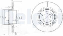 DELPHI féktárcsa DELPHI BG3942 (BG3942)