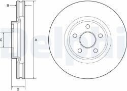 DELPHI féktárcsa DELPHI BG9203C (BG9203C)