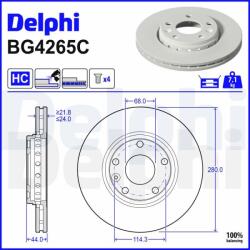 DELPHI féktárcsa DELPHI BG4265C (BG4265C)