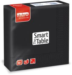 FATO Szalvéta 2 rétegű 1/4 hajtású 33 x 33 cm 50 lap/csomag Smart Table Fato_82622500 fekete