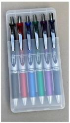 Pentel Írószertartó asztali műanyag 6db-os készlet BL77 toll, Pentel 6 klf. szín - suplix