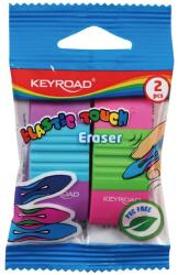 Keyroad Radír, PVC mentes 2 db/bliszter Keyroad Elastic Touch vegyes színek - suplix