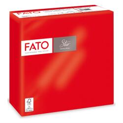 FATO Szalvéta 2 rétegű 1/4 hajtású 38 x 38 cm 40 lap/csomag Star Fato_82990400 piros