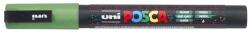 uni Dekormarker 0, 9-1, 3mm, Uni-Posca PC-3ML csillámló zöld