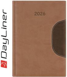 Dayliner Határidőnapló Memphis B5 heti, fehér lapokkal barna-csokoládé Dayliner 2026 - suplix