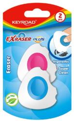 Keyroad Radír, PVC mentes 2 db/bliszter Keyroad Exraser Plus vegyes színek - suplix