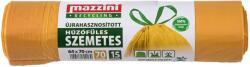 Mazzini Szemeteszsák zárószalagos 70 liter 64 x 70 cm 15 db/tekercs újrahasznosított Mazzini_sárga - suplix