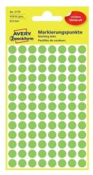 AVERY Etikett címke, o8mm, jelölésre, neon 104 címke/ív, 4 ív/doboz, Avery zöld - suplix