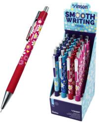 Vinson Golyóstoll nyomógombos 0, 7mm Vinson Daisy 206 vegyes test displ 24 db/display - suplix