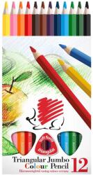 ICO Színes ceruza készlet, háromszögletű vastag Süni Ico 12 klf. szín - suplix
