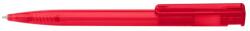 ICO Golyóstoll nyomógombos 0, 8mm, műanyag transparens piros test, Ico Star, írásszín piros - suplix