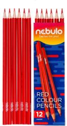 Nebulo Színes ceruza, háromszög, Nebulo piros