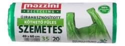 Mazzini Szemeteszsák köthető füles 35 liter 20 db/tekercs Mazzini zöld - suplix