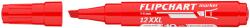 ICO Flipchart marker vízbázisú 1-4mm, vágott Artip 12XXL piros - suplix