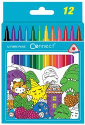 Connect Rostirón, filctoll készlet, Connect háromszög testű, 12 klf. Szín - suplix