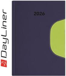 Dayliner Határidőnapló Memphis B5 heti, fehér lapokkal kék-zöld Dayliner 2027