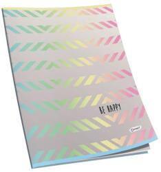 Connect Füzet A4, 40lap, kockás 80g. papír, glitteres Connect