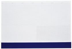 Realsystem Asztali könyöklő fehér lapokkal kék műbőrcsíkkal 570 x 390 mm Realsystem 2026 - suplix