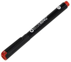 BLUERING Rostirón, tűfilc alkoholos 0, 4mm, OHP Bluering® S piros