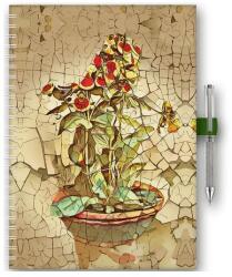 Dayliner Határidőnapló InSpiral A5 heti, fehér lapokkal Bloom Dayliner 2026 - suplix